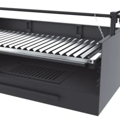 Barbacoa De Carbón Y Leña 80 Cm Con Elevador