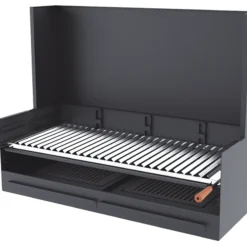 Barbacoa Carbón Y Leña 100 Cm Con Paravaientos