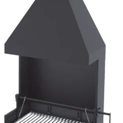 Barbacoa Carbón Y Leña 60 Cm Con Chimenea Y Elevador