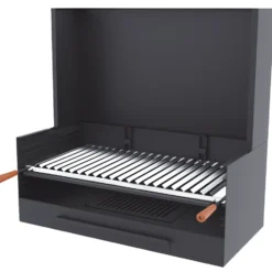 Barbacoa Carbón Y Leña 80 Cm Con Paravaientos