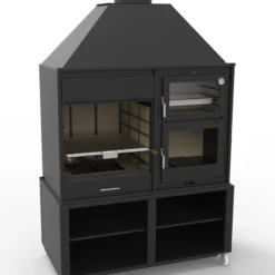 Barbacoa Argentina 160 Cm. Con Horno Y Estantes