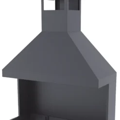 Barbacoa Carbón Y Leña 100 Cm Con Chimenea Y Carro -Ofertas Sabores BBQ Tienda Barbacoa Carbon y Lena 100 cm con Chimenea y Carro3