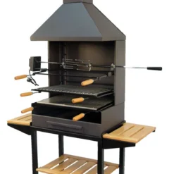 Barbacoa Chimenea Con Rustidor