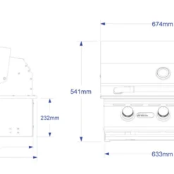 Barbacoa De Gas Bull Steer Premium Para Encastrar -Ofertas Sabores BBQ Tienda Barbacoa Gas Bull Steer Premium Encastrar 5