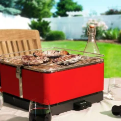 Barbacoa Portatil Sin Humo Teide Rojo -Ofertas Sabores BBQ Tienda Barbacoa Portatil Sin Humo Teide Rojo 11