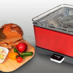 Barbacoa Portatil Sin Humo Teide Rojo -Ofertas Sabores BBQ Tienda Barbacoa Portatil Sin Humo Teide Rojo 9