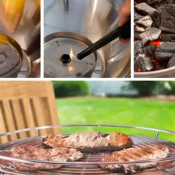 Barbacoa Portatil Sin Humo Vesubio Blanco -Ofertas Sabores BBQ Tienda Barbacoa Portatil Sin Humo Vesubio Blanco 10