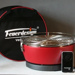 Barbacoa Portatil Sin Humo Vesubio Rojo -Ofertas Sabores BBQ Tienda Barbacoa Portatil Sin Humo Vesubio Rojo 14