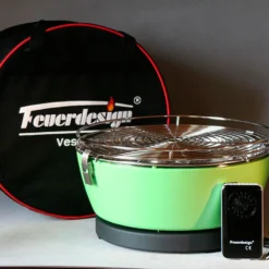 Barbacoa Portatil Sin Humo Vesubio Verde -Ofertas Sabores BBQ Tienda Barbacoa Portatil Sin Humo Vesubio Verde 16
