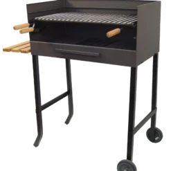 Barbacoa Ruedas Parrilla Inox. Pequeña