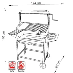 IMEX Barbacoa Todo Acero Inoxidable Con Elevador Deluxe II -Ofertas Sabores BBQ Tienda Barbacoa Todo Acero Inoxidable con Elevador Deluxe II 3
