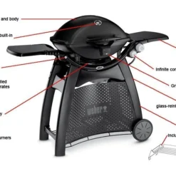 Barbacoa Weber Q 3200 Negra -Ofertas Sabores BBQ Tienda Barbacoa Weber Q 3200 Negra.8