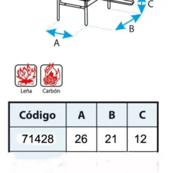 IMEX Barbacoa De Mesa Con Parrilla Cincada II -Ofertas Sabores BBQ Tienda Barbacoa de Mesa con Parrilla Cincada II 3