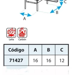 IMEX Barbacoa De Mesa Con Parrilla Cincada I -Ofertas Sabores BBQ Tienda Barbacoa de Mesa con Parrilla Cincada I 3