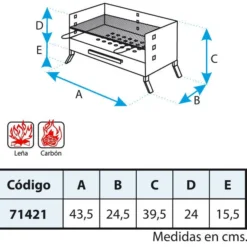 IMEX Barbacoa De Mesa Con Parrilla Cincada V -Ofertas Sabores BBQ Tienda Barbacoa de Mesa con Parrilla Cincada V 3