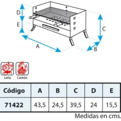 IMEX Barbacoa De Mesa Con Parrilla Inox -Ofertas Sabores BBQ Tienda Barbacoa de Mesa con Parrilla Inox 3