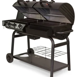 Barbacoa Duo De Gas Y De Carbón -Ofertas Sabores BBQ Tienda Barbacoa duo gas carbon char griller 5
