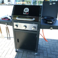 Xenon 3 Grandhall -Ofertas Sabores BBQ Tienda Barbacoa gas Grandhall Xenon 3 negra 8