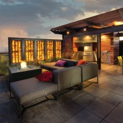 Brasero De Jardín De Gas Cuadrado Ystad -Ofertas Sabores BBQ Tienda Brasero de Jardin de Gas Cuadrado Ystad 4