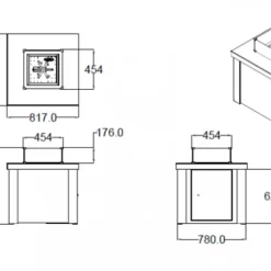 Brasero De Jardín De Gas Cuadrado Ystad -Ofertas Sabores BBQ Tienda Brasero de Jardin de Gas Cuadrado Ystad 8