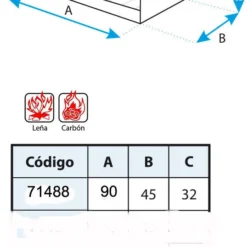 Cajon Barbacoa Argentina 90 Cm. Con Elevador -Ofertas Sabores BBQ Tienda Cajon Barbacoa Argentina 90 cm con Elevador 3