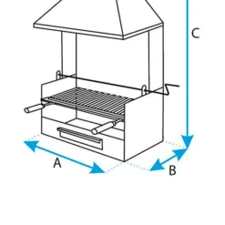 Cajon Barbacoa Con Chimenea Pequeño -Ofertas Sabores BBQ Tienda Cajon Barbacoa con Chimenea pequeno 2