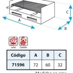 Cajon Barbacoa Con Parrilla Inox. Grande Extra Fondo -Ofertas Sabores BBQ Tienda Cajon Barbacoa con Parrilla Inox Grande Extra Fondo 3