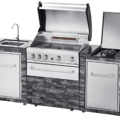 Cocina Exterior Acero Inoxidable Y Piedra Alicante -Ofertas Sabores BBQ Tienda Cocina Exterior Acero Inoxidable y Piedra Alicante 2