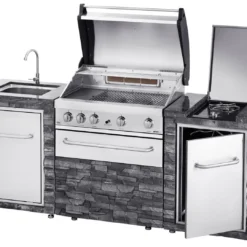 Cocina Exterior Acero Inoxidable Y Piedra Alicante -Ofertas Sabores BBQ Tienda Cocina Exterior Acero Inoxidable y Piedra Alicante 3