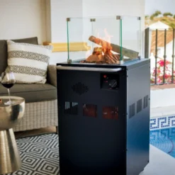 Estufa Terraza Alesund Con Cristal Térmico -Ofertas Sabores BBQ Tienda Estufa Terraza Alesund cristal termico 2