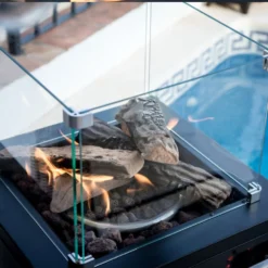 Estufa Terraza Alesund Con Cristal Térmico -Ofertas Sabores BBQ Tienda Estufa Terraza Alesund cristal termico 3