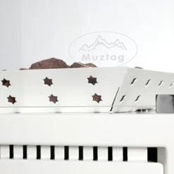 Estufa Terraza Odense Blanca Con Cristal Térmico -Ofertas Sabores BBQ Tienda Estufa Terraza Odense Blanca con cristal termico 4