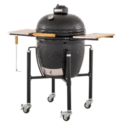 Kamado Monolith Básica Negra Con Pies