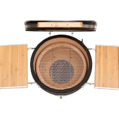 Kamado Monolith Básica Negra Con Pies -Ofertas Sabores BBQ Tienda Kamado Monolith Basica Negra con Pies 3