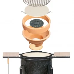 Kamado Monolith Básica Negra Con Pies -Ofertas Sabores BBQ Tienda Kamado Monolith Basica Negra con Pies 4