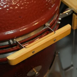 Kamado Monolith Classic Pro Series 2.0 Burdeos Con Pies -Ofertas Sabores BBQ Tienda Kamado Monolith Completo Rojo 4