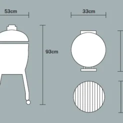 Kamado Monolith Junior Pro Series 2.0 Burdeos Con Pies -Ofertas Sabores BBQ Tienda Kamado Monolith Junior Rojo con Pies 6
