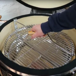 Kamado Monolith Le Chef Pro Series 2.0 Burdeos Con Pies -Ofertas Sabores BBQ Tienda Kamado Monolith LeCHEF Rojo 051E