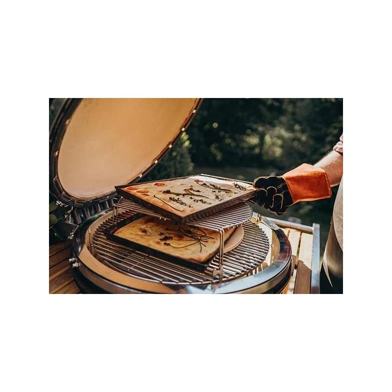 Kamado Monolith Le Chef Pro Series 2.0 Negro Con Pies - Imagen 15