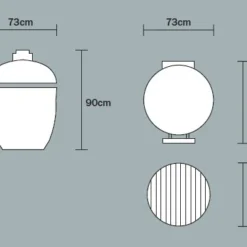 Kamado Monolith Le Chef Pro Series 2.0 Burdeos Sin Pies -Ofertas Sabores BBQ Tienda Kamado Monolith Lechef Rojo 16