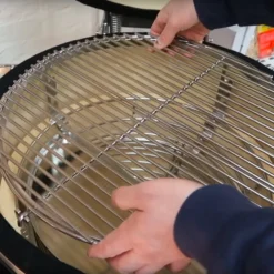 Kamado Monolith Le Chef Pro Series 2.0 Burdeos Sin Pies -Ofertas Sabores BBQ Tienda Kamado Monolith Lechef Rojo A6