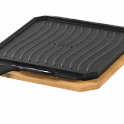 Plancha De Hierro Fundido Reversible Grande Cozze