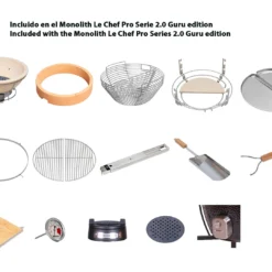 Kamado Monolith Le Chef Pro Series 2.0 Guru Edition -Ofertas Sabores BBQ Tienda Stttttin titulo 1 Recuperado Recuperado