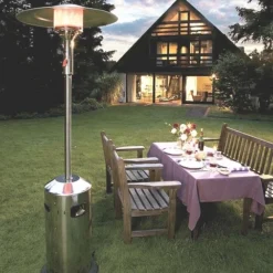 Estufa Terraza Elegance Acero Inoxidable -Ofertas Sabores BBQ Tienda cosystand elegance large