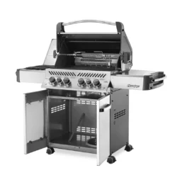 Napoleon Prestige 500 P500RSIBPSS Acero Inoxidable -Ofertas Sabores BBQ Tienda p500Stainless angle open 1