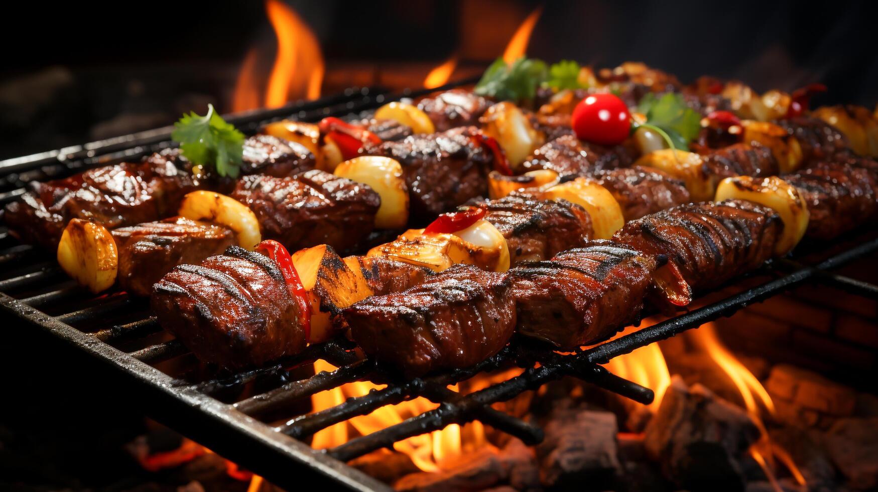 Ofertas Sabores BBQ Tienda -Ofertas Sabores BBQ Tienda grilled meat delight authentic brazilian barbecue on the grill a sumptuous feast for food lovers ai generative free photo
